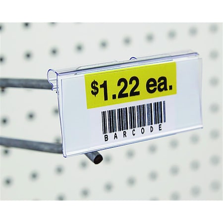 Caracteristicas Atractivas 1.25 x 0.312 x 2 in. T-Style Peg Fronts Plastic Hook, Clear CA3311712